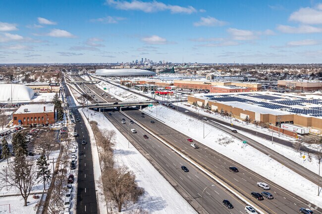 Interstate 94 provides convenient access to downtown Minneapolis and downtown St. Paul.