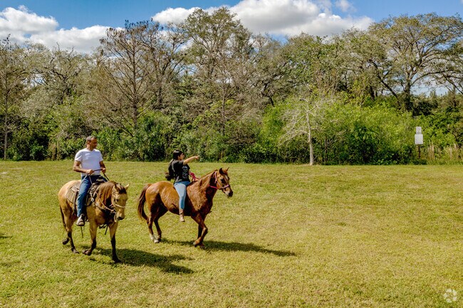 There are many areas to take your horses in the Flamingo Groves, FL neighborhood.