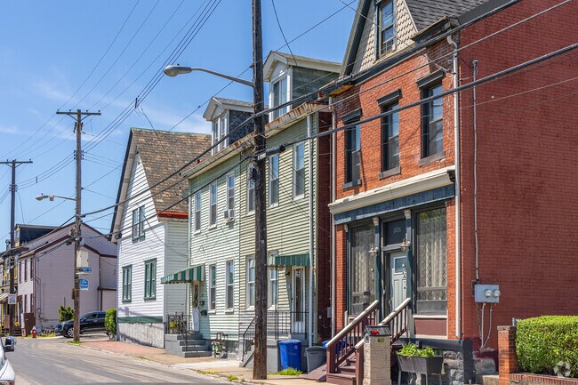 Almost none of the homes in Troy Hill have yards or added space to the lots.