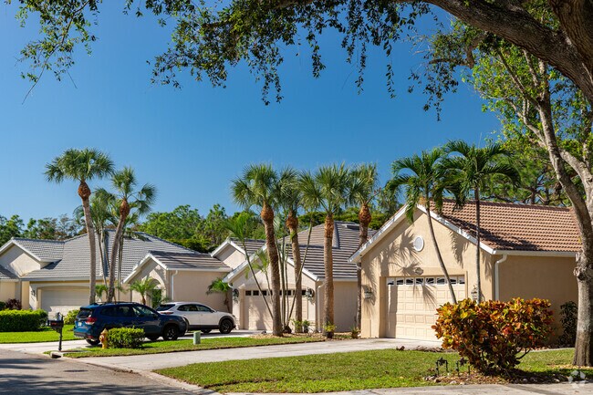 Homes in Autumn Woods are built with a Spanish-Revival flare.