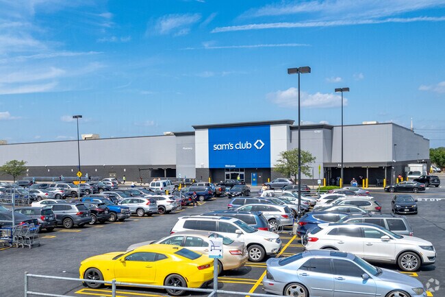 Head down Route 40 and stop at Sam’s Club for groceries.