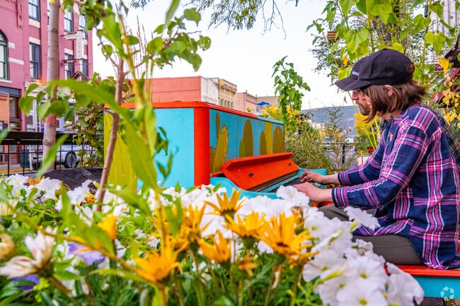 There is an outdoor piano to enjoy with friends in Downtown Durango.