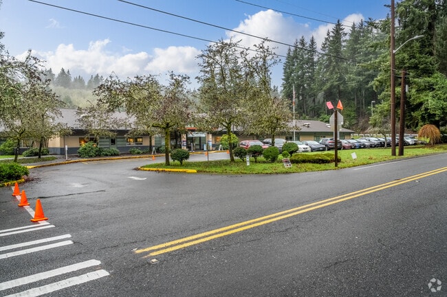 Brookside Elementary School parking lot exit.