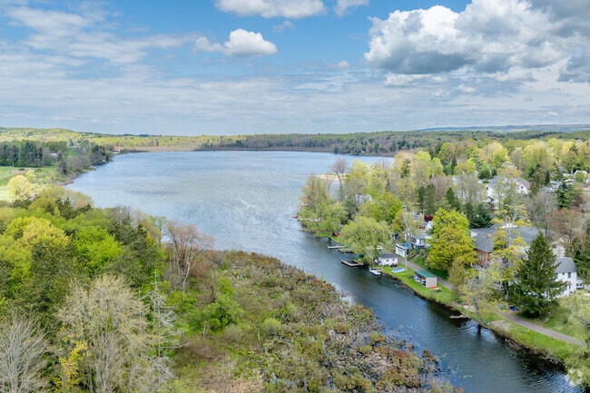 Charlotte locals and sail out and cast a line at nearby Cassadaga Lake.