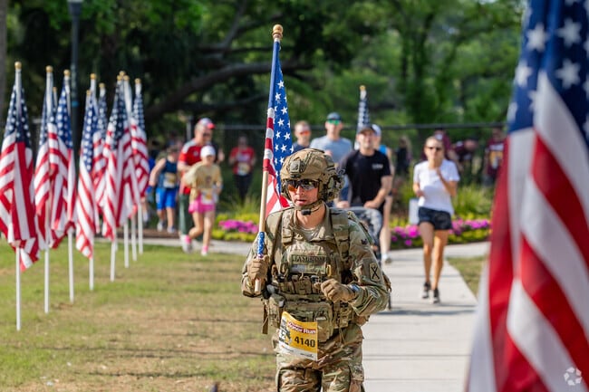 Service members love to participate in The Annual Pat Tillman Honor Run on Daniel Island.