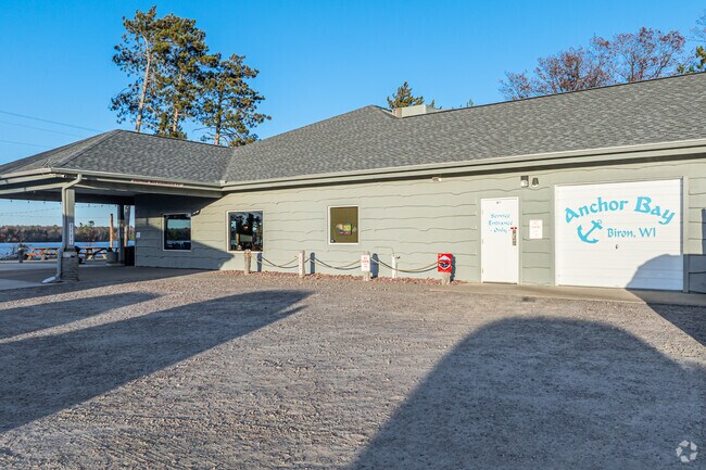 Anchor Bay Bar & Grill offers up food and live music for those in Biron looking to take a break and dock their boats.