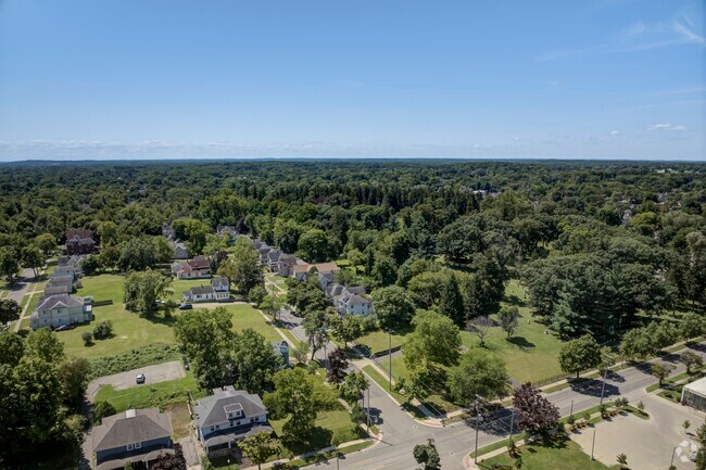 Flat Iron locals enjoy the tree-covered neighborhood.