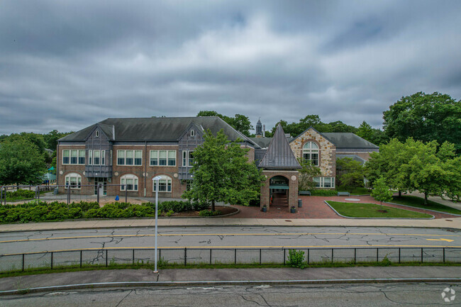 Main building at Sprague Elementary School in Wellesley.