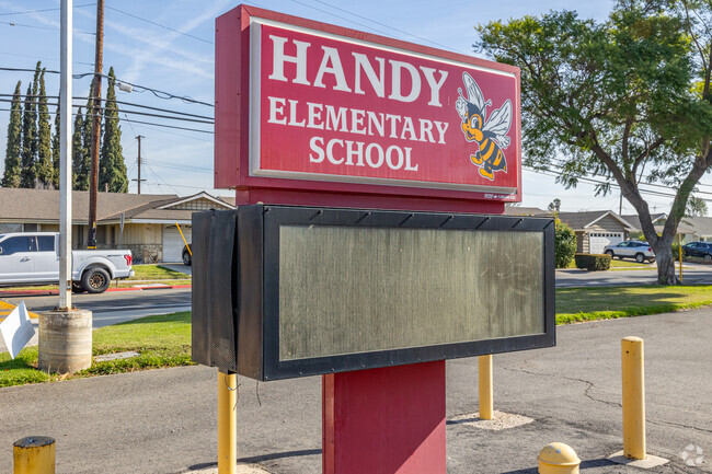 Teachers encourage learning at Handy Elementary School.