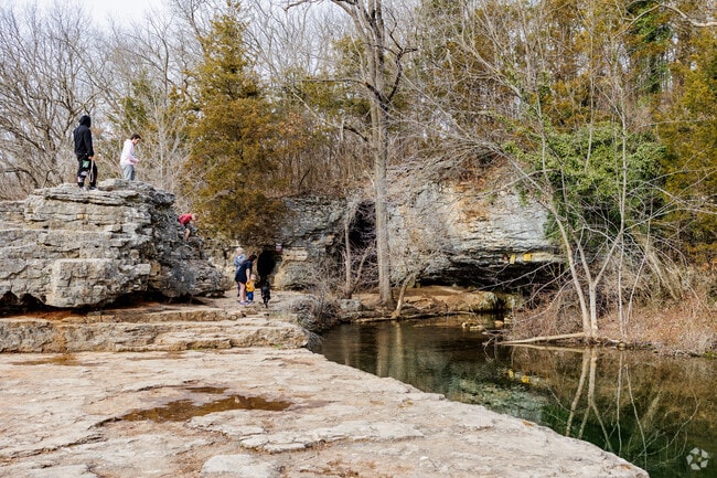 The Sequiota Park cave and spring in the Sequiota neighborhood.
