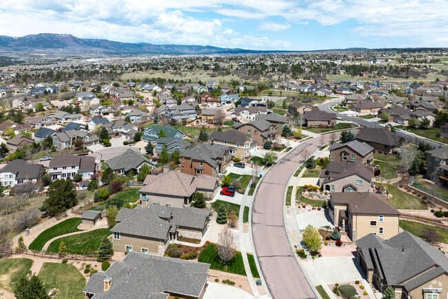 There are several different types of homes in Northgate, all close to Highway 25.