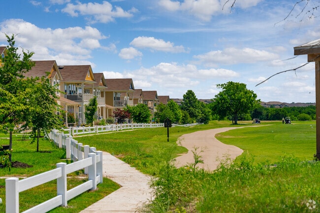 Many neighborhoods share boundaries with other amenities like golf courses.
