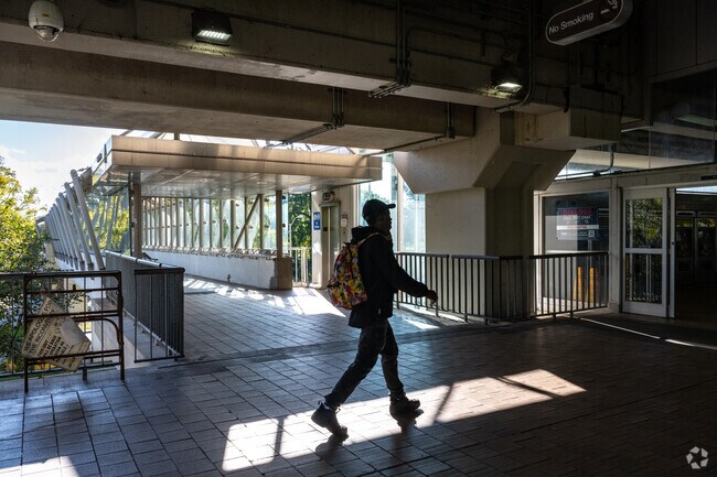 Walk to the metro in Reisterstown Station and get to where you need to go fast.