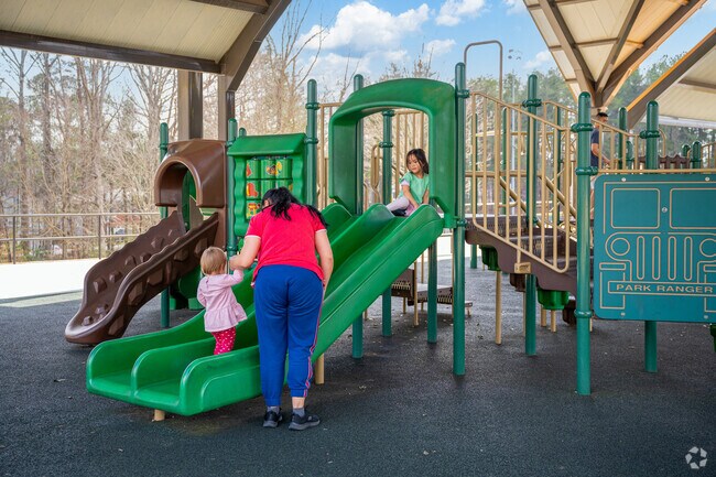 Several parks with new playground structures can be found throughout Sugar Hill.