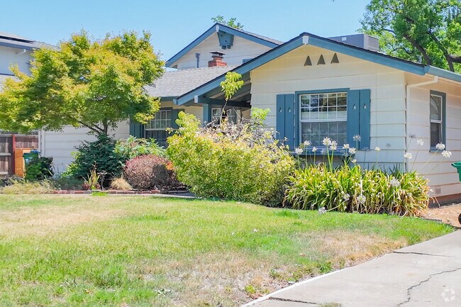 There are charming small homes in the California Park neighborhood, Chico.