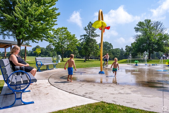 Optimist Park in Sheboygan features a splash pad near Wildwood.
