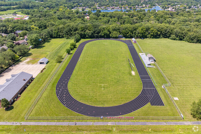 Three Rivers School in Channahon offers a well maintained football field and track.