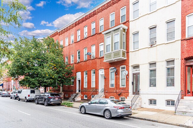 More modest row-homes can be found throughout Druid Heights.