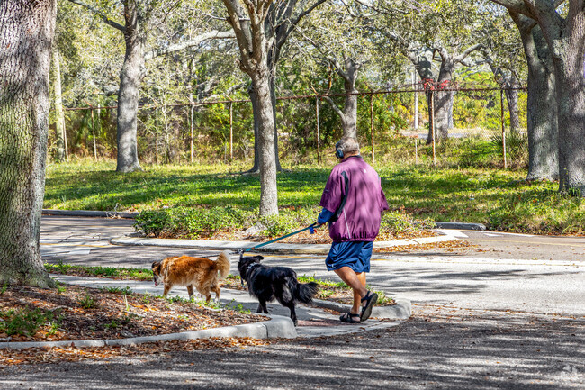 Azalea neighborhood has many places you can walk your dogs!