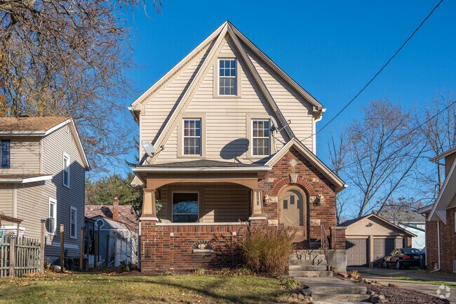 This home in South Akron combines several architectural styles.