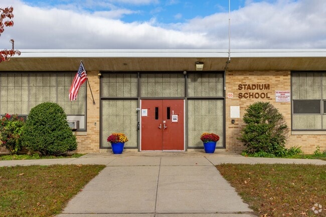Stadium Elementary School enrolls over 250 students in Cranston, Rhode Island.