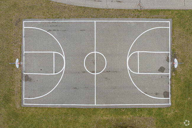 Crossroads Middle School in Grand Rapids, Michigan has one of the best basketball courts.