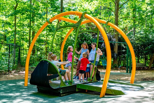 Marla Dorrel Park includes playgrounds, trails, and open space in Crossroads.