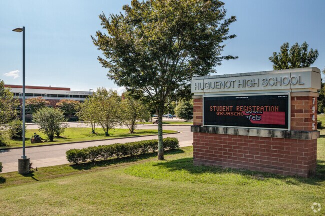 Teachers take pride in the education of their students at Hugenot High School.