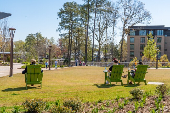 North Cary residents enjoy Spring weather in Downtown Cary Park.