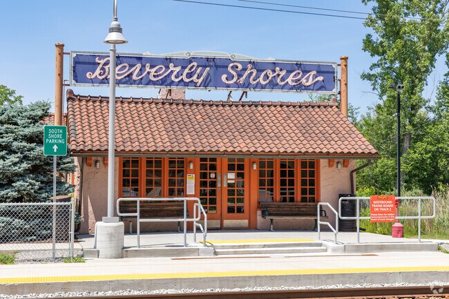 The South Shore train stops in Beverly Shores and is steps to Indian Dunes National Lakeshore.
