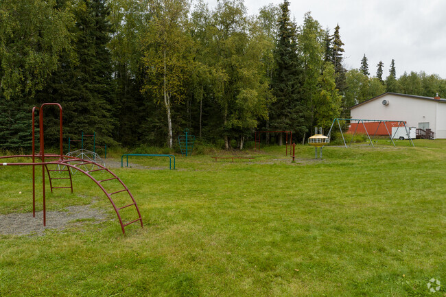 Hillside's Anchorage Junior Academy students have a large greenspace to use for reccess.