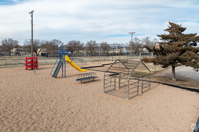 Students also have the option to burn off energy on the playground at Park Elementary School.