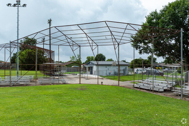 Ballfields at Kark Park host local games and community events.