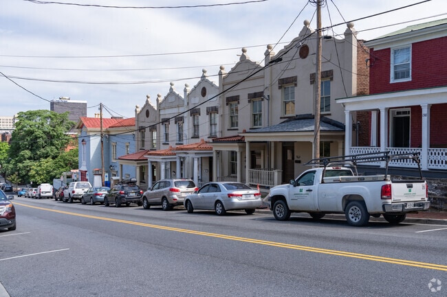 Some Diamond Hill homes are townhomes along the main roads.