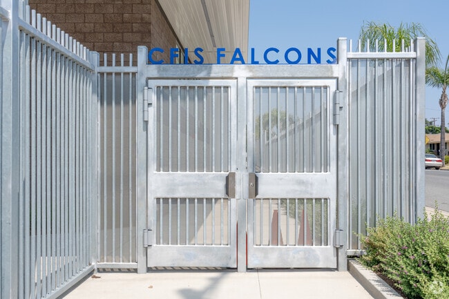 Entrance to field at Fundamental Intermediate School in Corona.