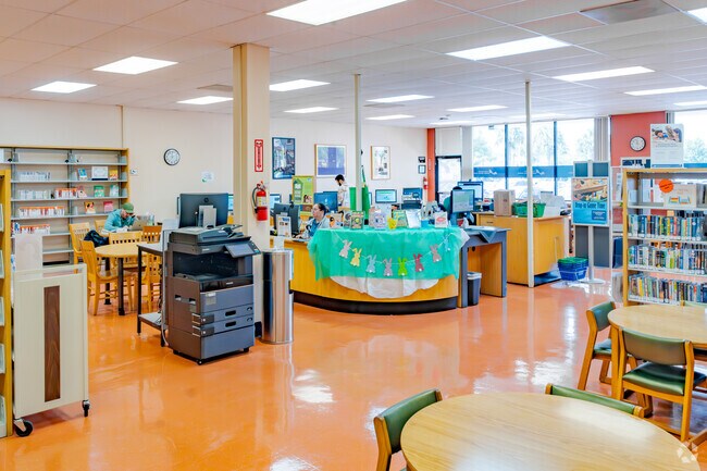 The Concord Public Library offers University Park residents books and computers for use.