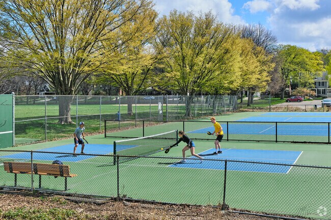 Burns Park is a great place to meet up with some friends and play a few friendly games.