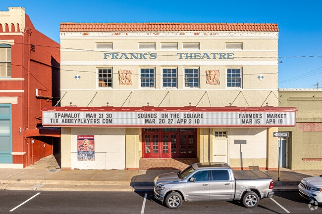 Frank’s Theater in Abbeville’s historic district hosts the Abbey Players Theatre.