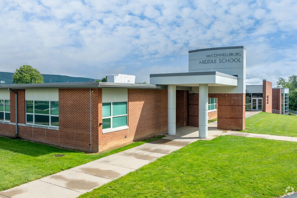 McConnellsburgh Middle School has a student population of around 200 in grades 6-8.