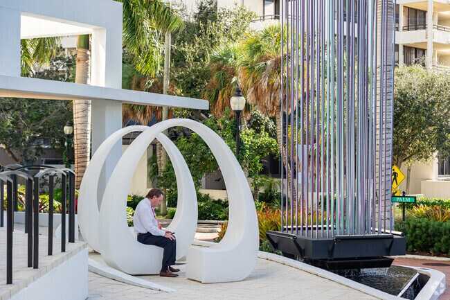 Downtown Sarasota residents can take a break amidst local art installations around the city.