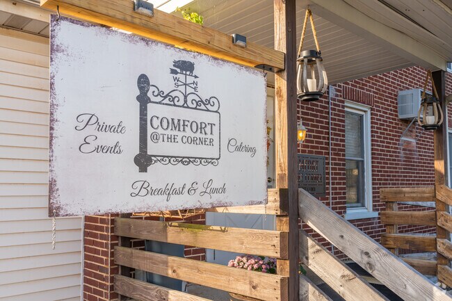 In Salford Township, Comfort at the Corner is the best place to find breakfast or lunch.