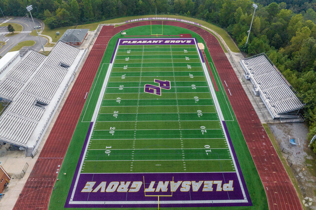 Cheer on the Spartans at Pleasant Grove Highschool.