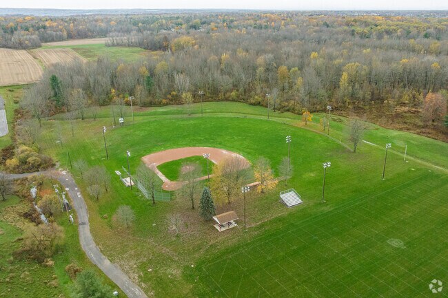 Burmon Recreation in Orchard Park has a baseball field and basketball court.