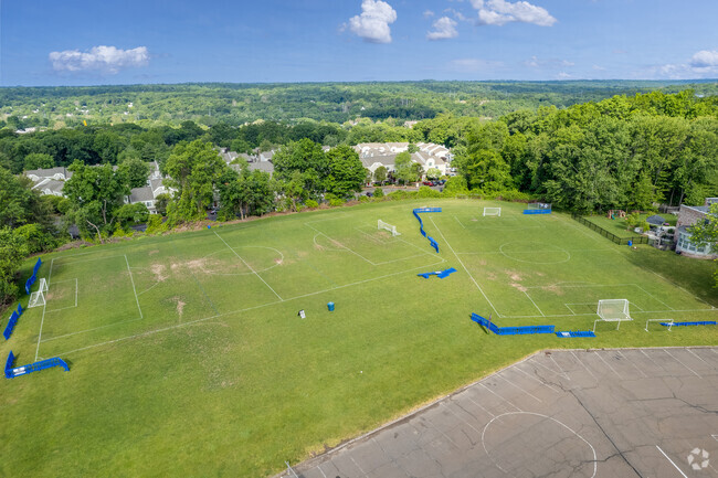 The recreational fields at All Saints Catholic School in Norwalk used for outdoor sports.