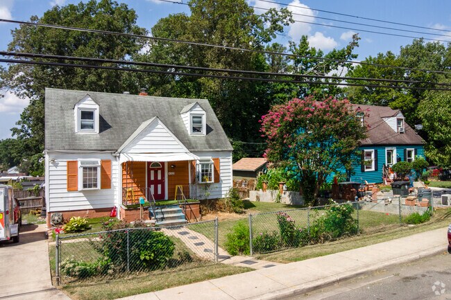 Bright and charming Cape Cod houses add character to Taussig Road in Bladensburg.