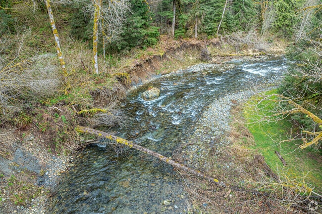 The Raging River meanders through the Upper Preston neighborhood.