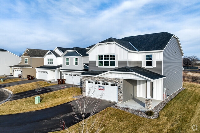 The Greenbriar Hills development offers new homes with pond views and ample wildlife.