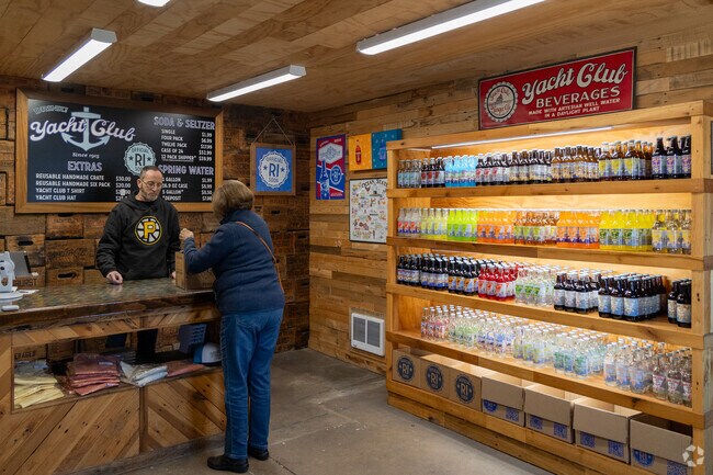 Yacht Club Soda Factory lets visitors mix their own twelve-pack.