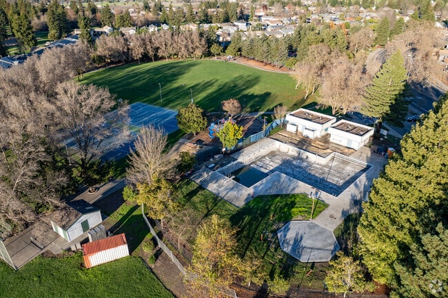 The pool at Honeybee Park is a great place to cool off on a hot summer day.