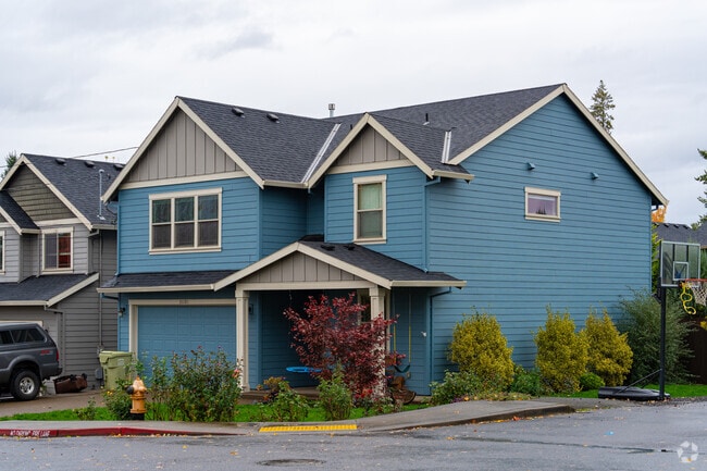 Vibrant, colorful homes add character to North Plains neighborhoods.
